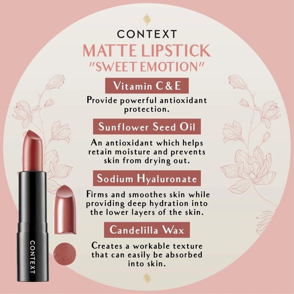 Context Matte Lipstick in Sweet Emotion - Picture 2 of 6